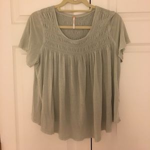 Light green/gray free people top